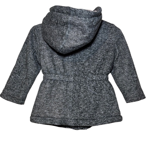 Me Jane Mini Toddler Girls Grey Sherpa Lined Winter Coat Size 12 Months - Picture 5 of 8